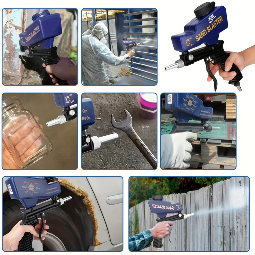 Portable Sandblaster – 600cc, Ergonomic, Paint & Rust Removal