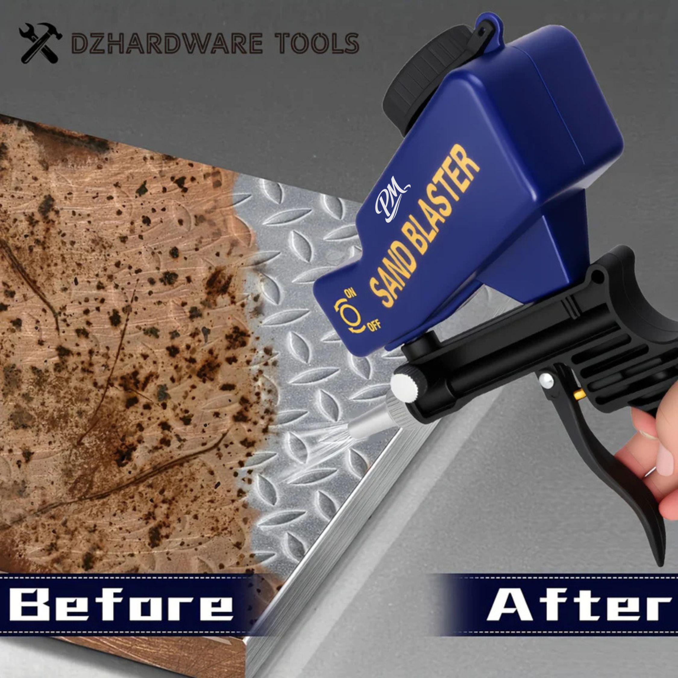 Portable Sandblaster – 600cc, Ergonomic, Paint & Rust Removal