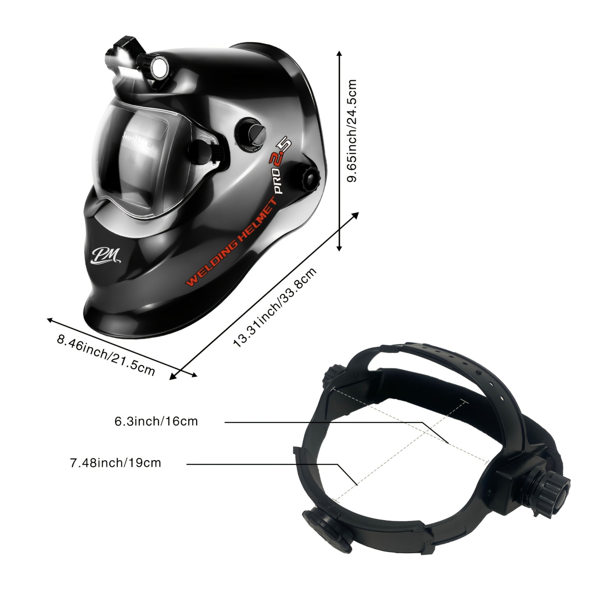 Auto-Darkening Welding Helmet – True Color, Shade 9-13