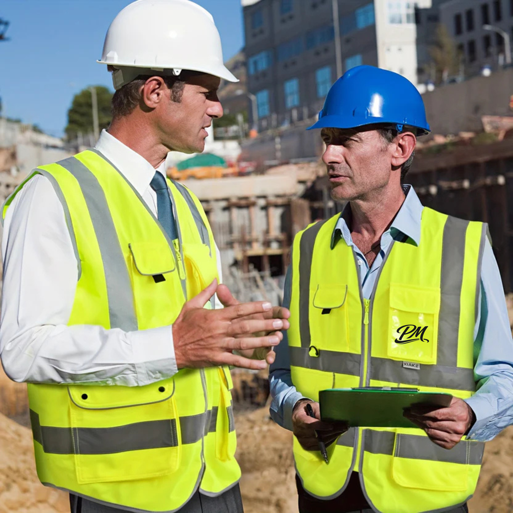 High-Visibility Safety Vest – 8 Pockets, Adjustable & Durable