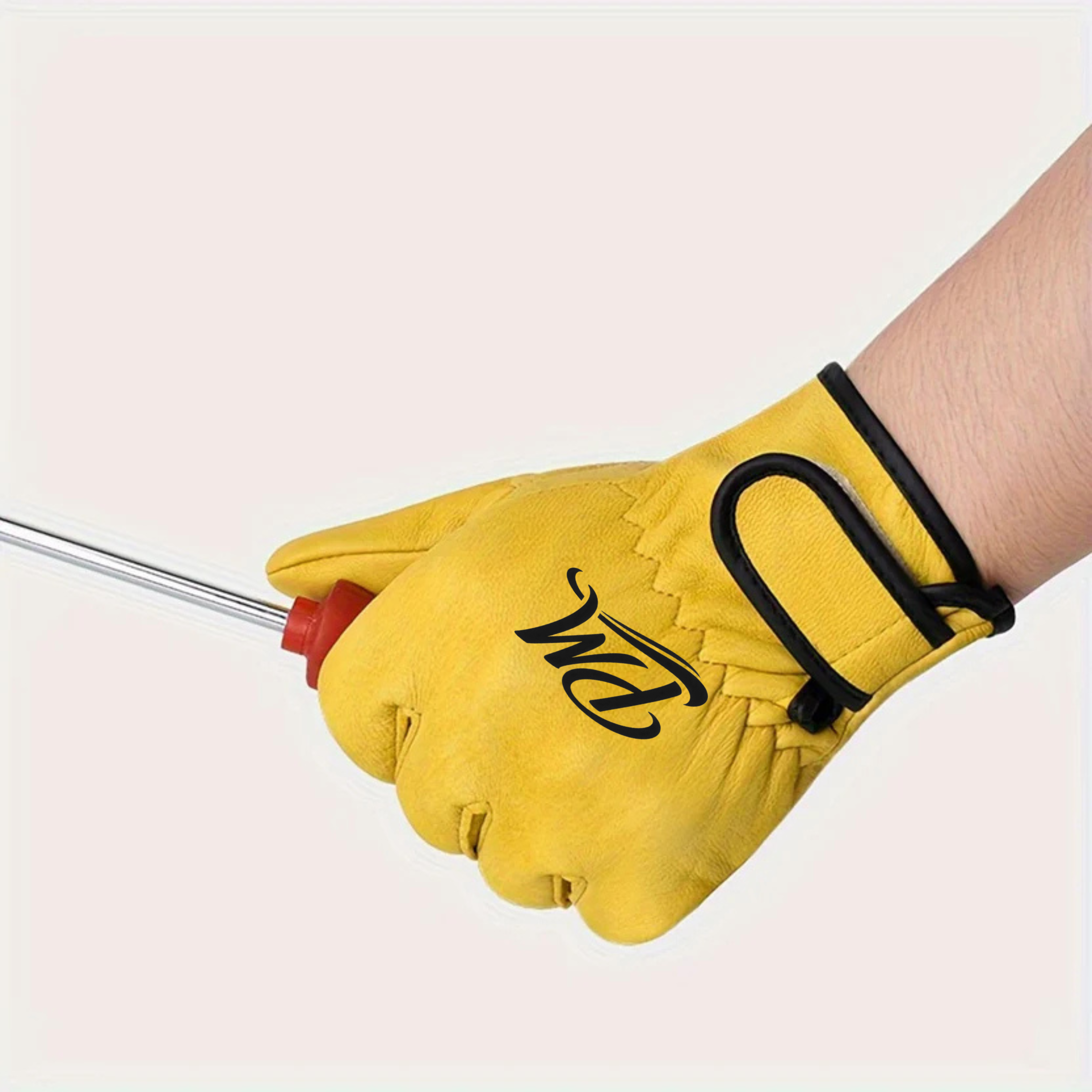 Durable Faux Leather Work Gloves – Safety & All-Purpose Use
