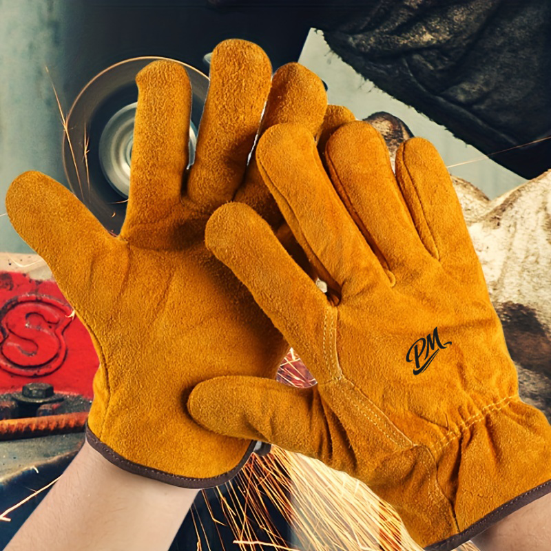 Welding Gloves – Heat & Abrasion Resistant, Reinforced Leather