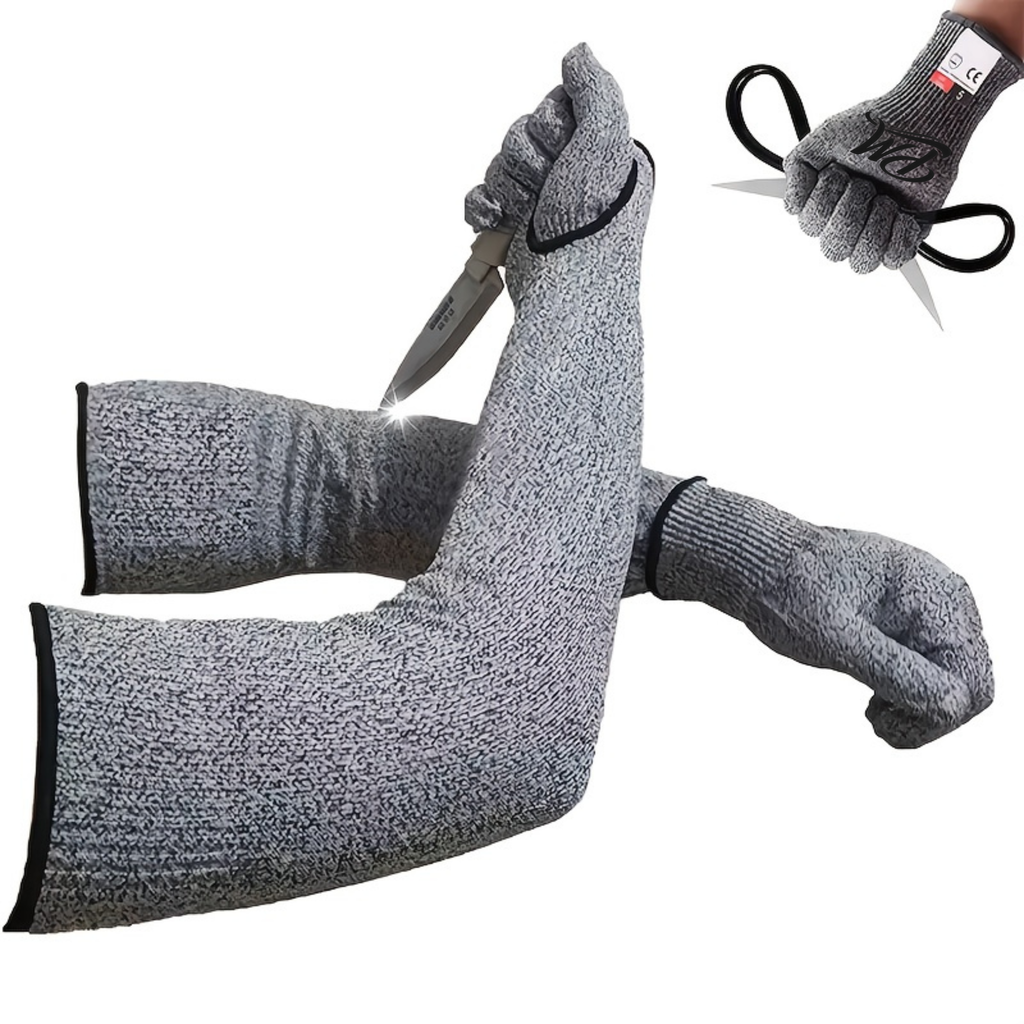 Level 5 Cut-Resistant Gloves & Arm Sleeves – Lightweight & Durable