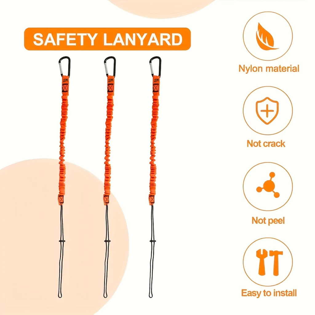 Elastic Tool Lanyard – Prevents Tool Drops