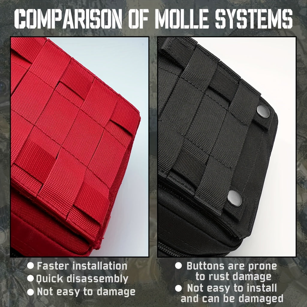 Tactical IFAK Pouch – MOLLE Compatible, Rip-Away EMT First Aid