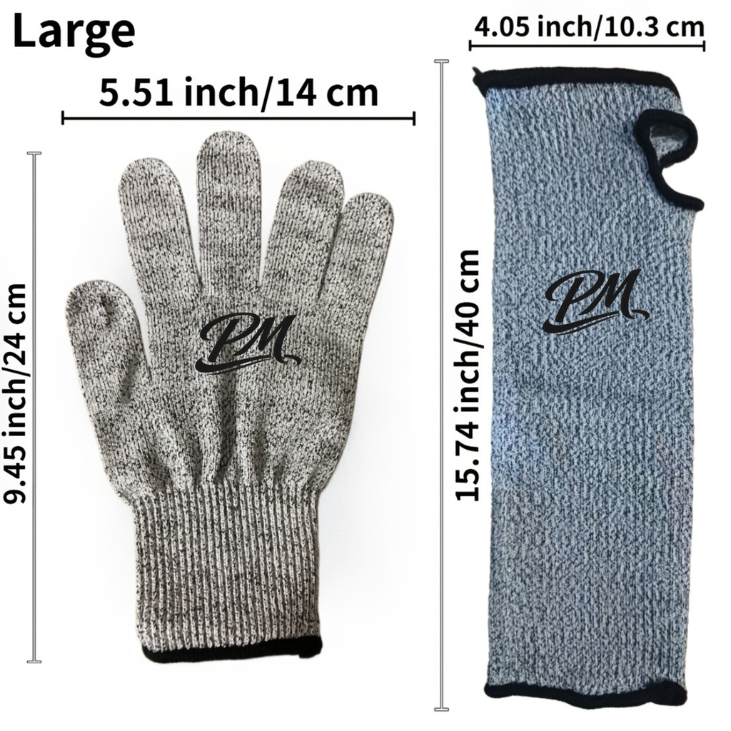 Level 5 Cut-Resistant Gloves & Arm Sleeves – Lightweight & Durable