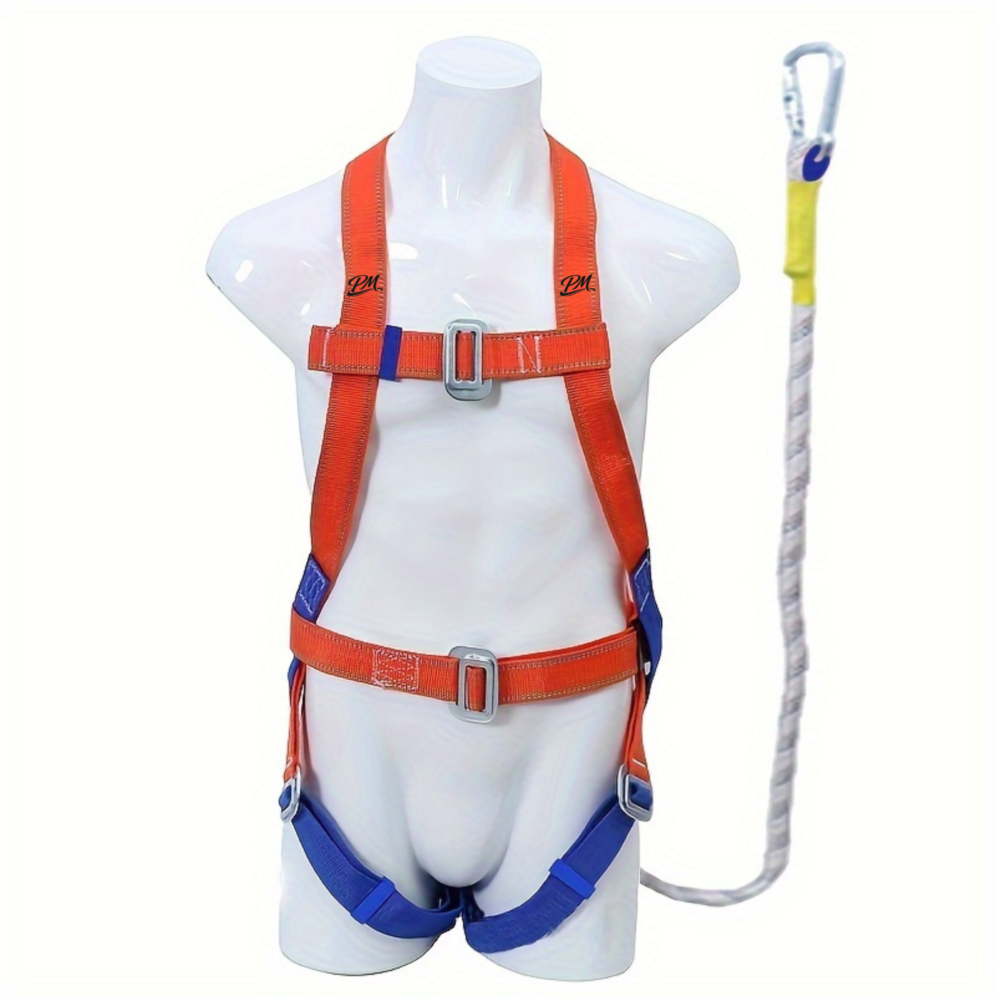 Full Body Safety Harness – Polyamide Lanyard, Single/Double Hook