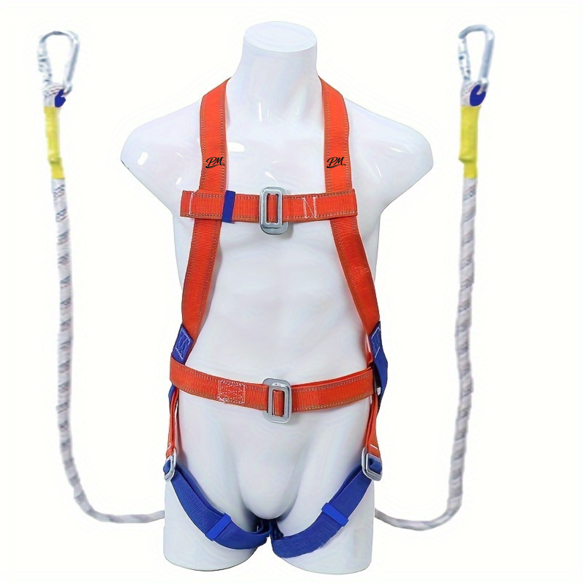Full Body Safety Harness – Polyamide Lanyard, Single/Double Hook