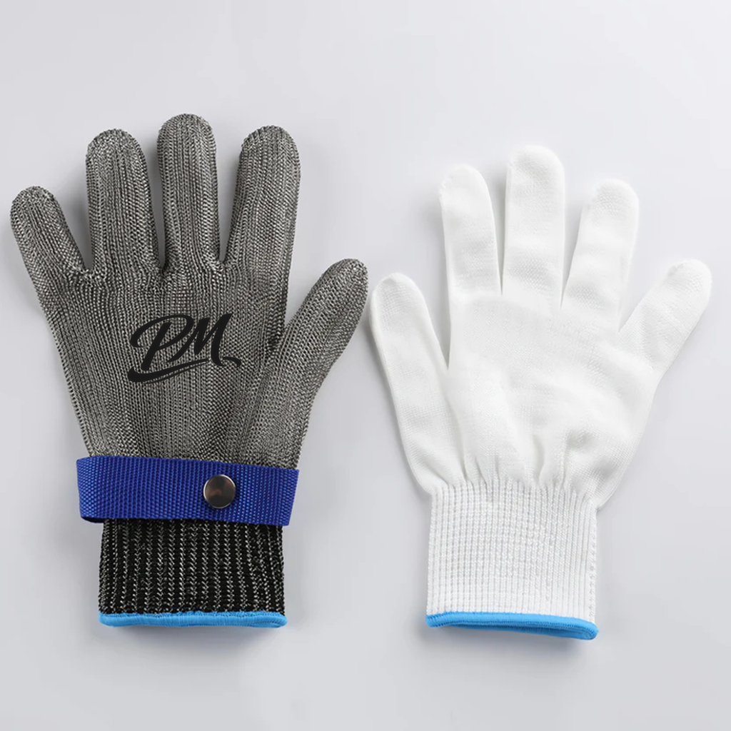 Level 9 Cut-Resistant Gloves – Stainless Steel Mesh, Adjustable Wrist