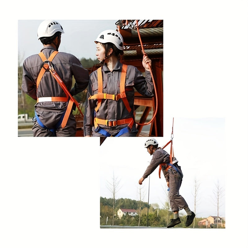 Full Body Safety Harness – Polyamide Lanyard, Single/Double Hook