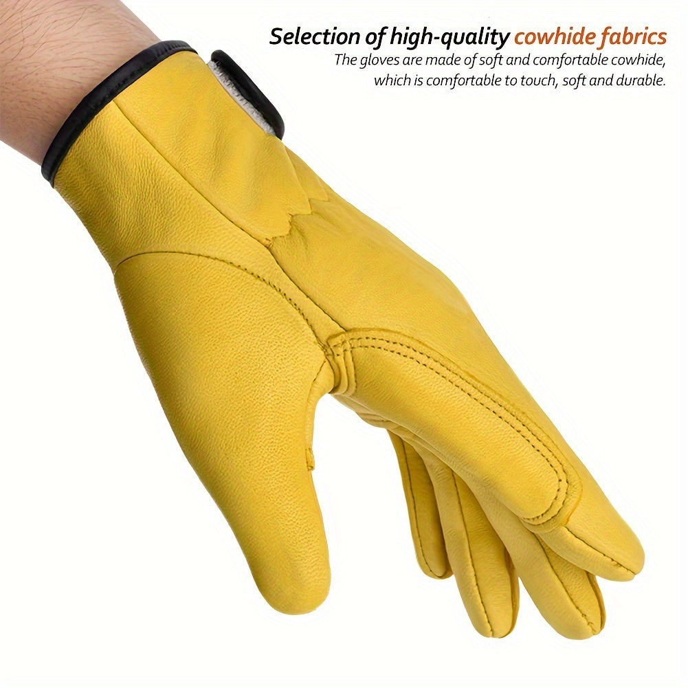 Durable Faux Leather Work Gloves – Safety & All-Purpose Use