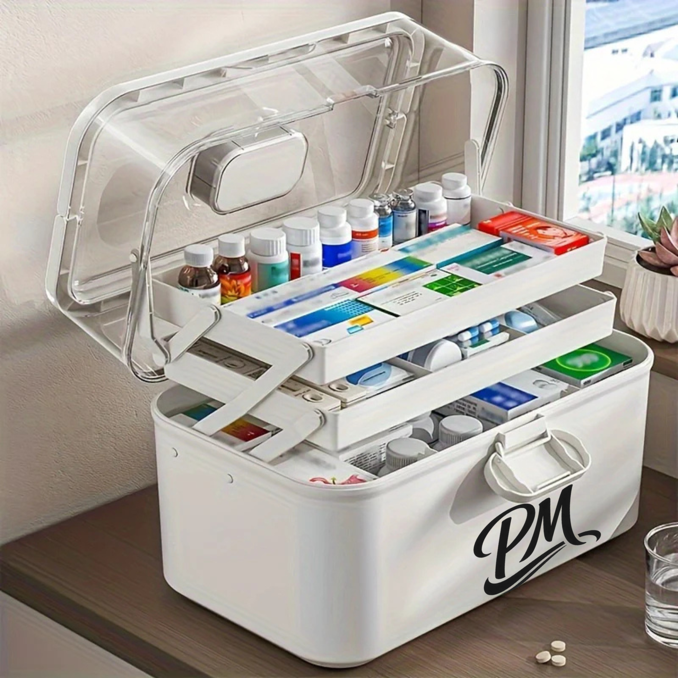 Large Waterproof First Aid Cabinet – Heavy-Duty, Flip-Top Seal