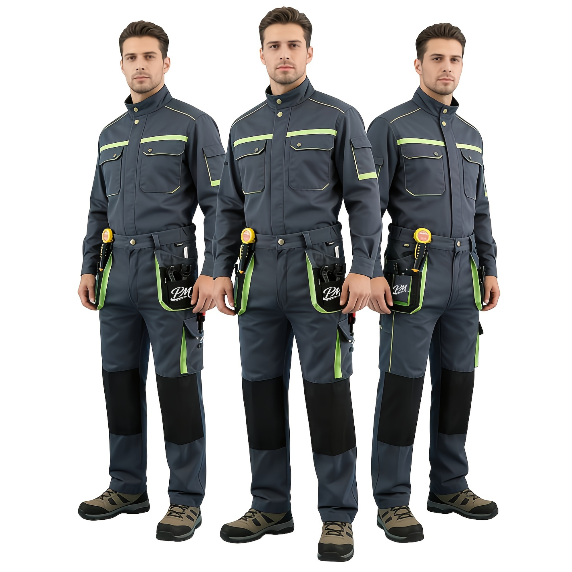 Men’s Heavy-Duty Work Pants – Reinforced Knees & Multi-Tool Pocket