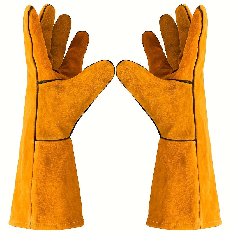 Welding Gloves – Heat & Abrasion Resistant, Reinforced Leather