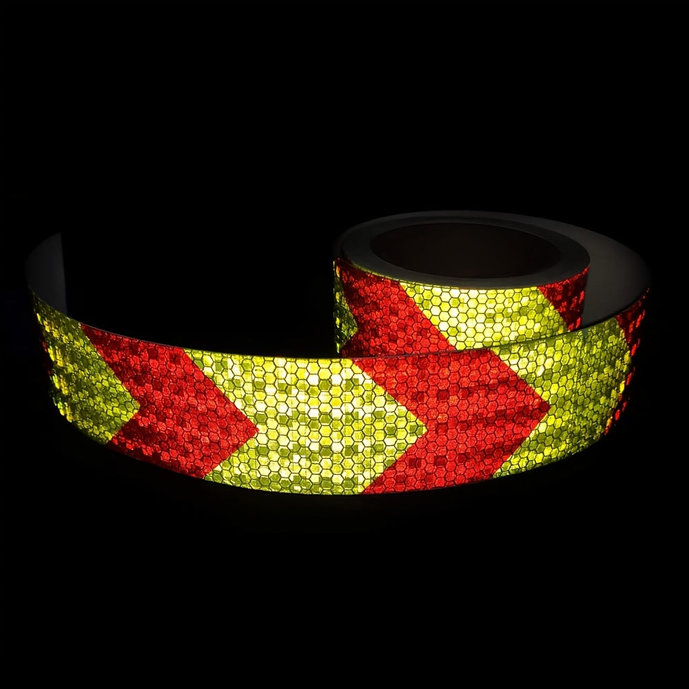 Red & Yellow Reflective Tape – 5cm x 10m, Heavy-Duty Safety Marking