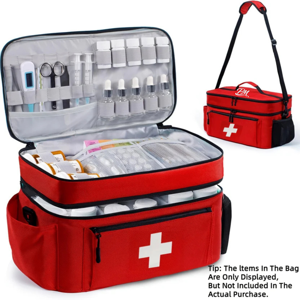 Portable Multi-Layer Medicine Bag – Large Capacity, First Aid Ready