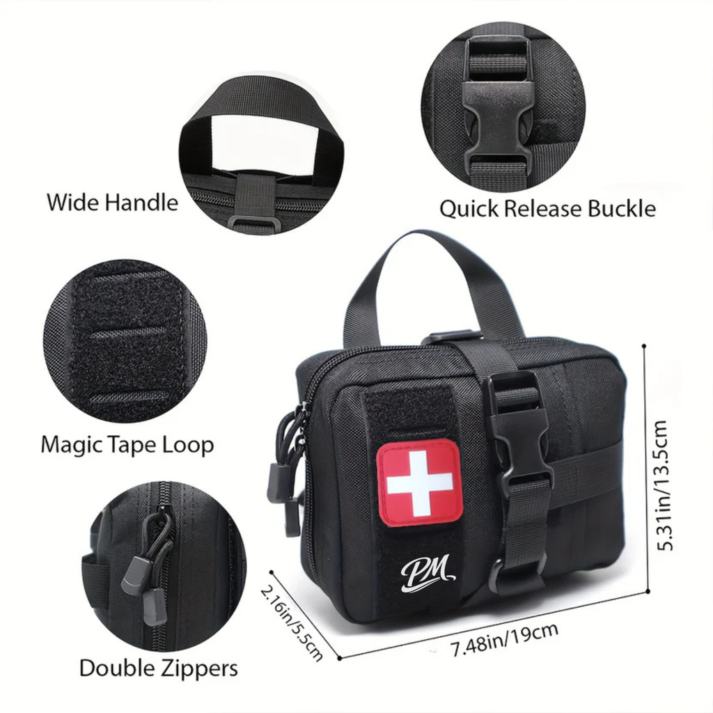 Tactical IFAK Pouch – MOLLE Compatible, Rip-Away EMT First Aid