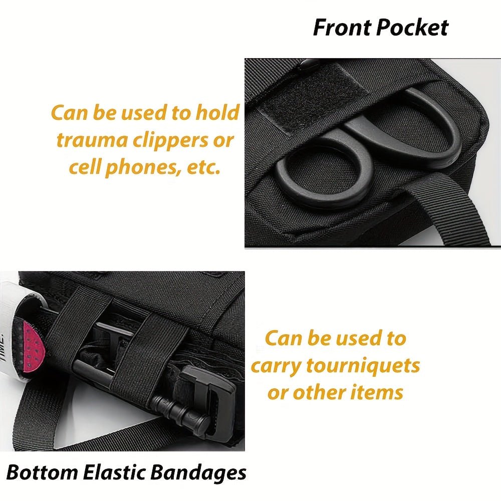 Tactical IFAK Pouch – MOLLE Compatible, Rip-Away EMT First Aid