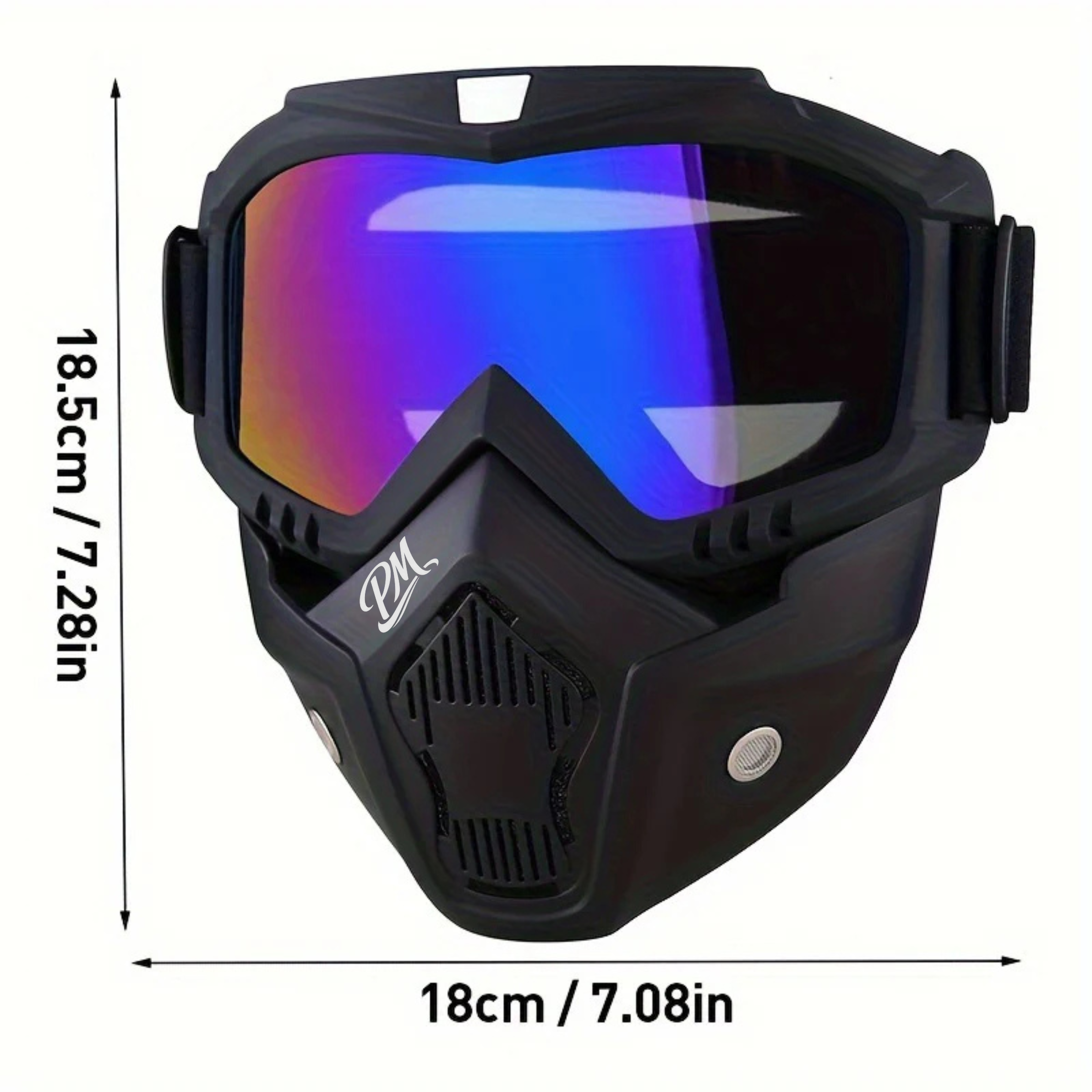 Transparent Face Shield – HD Vision, Detachable, 4 Colors