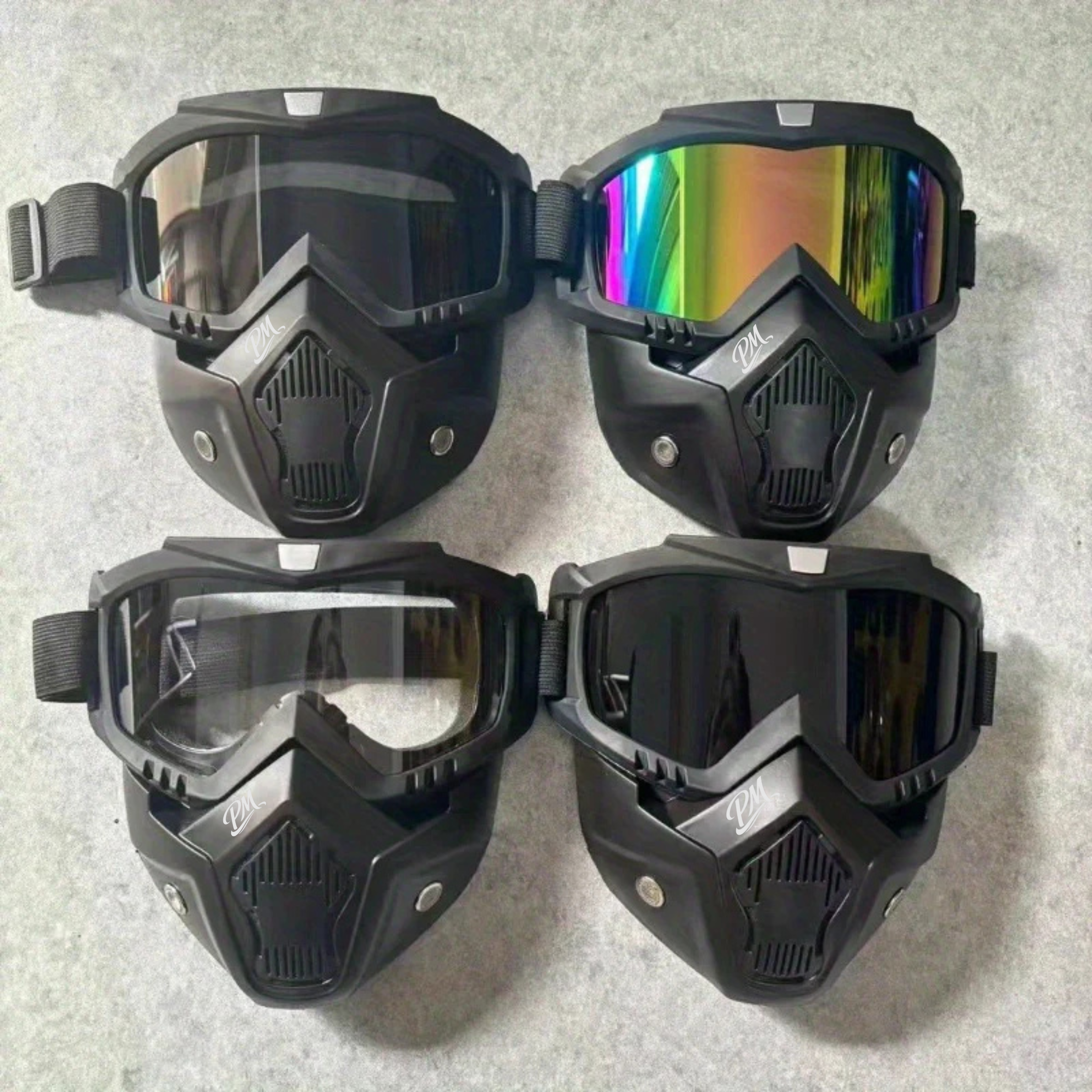 Transparent Face Shield – HD Vision, Detachable, 4 Colors