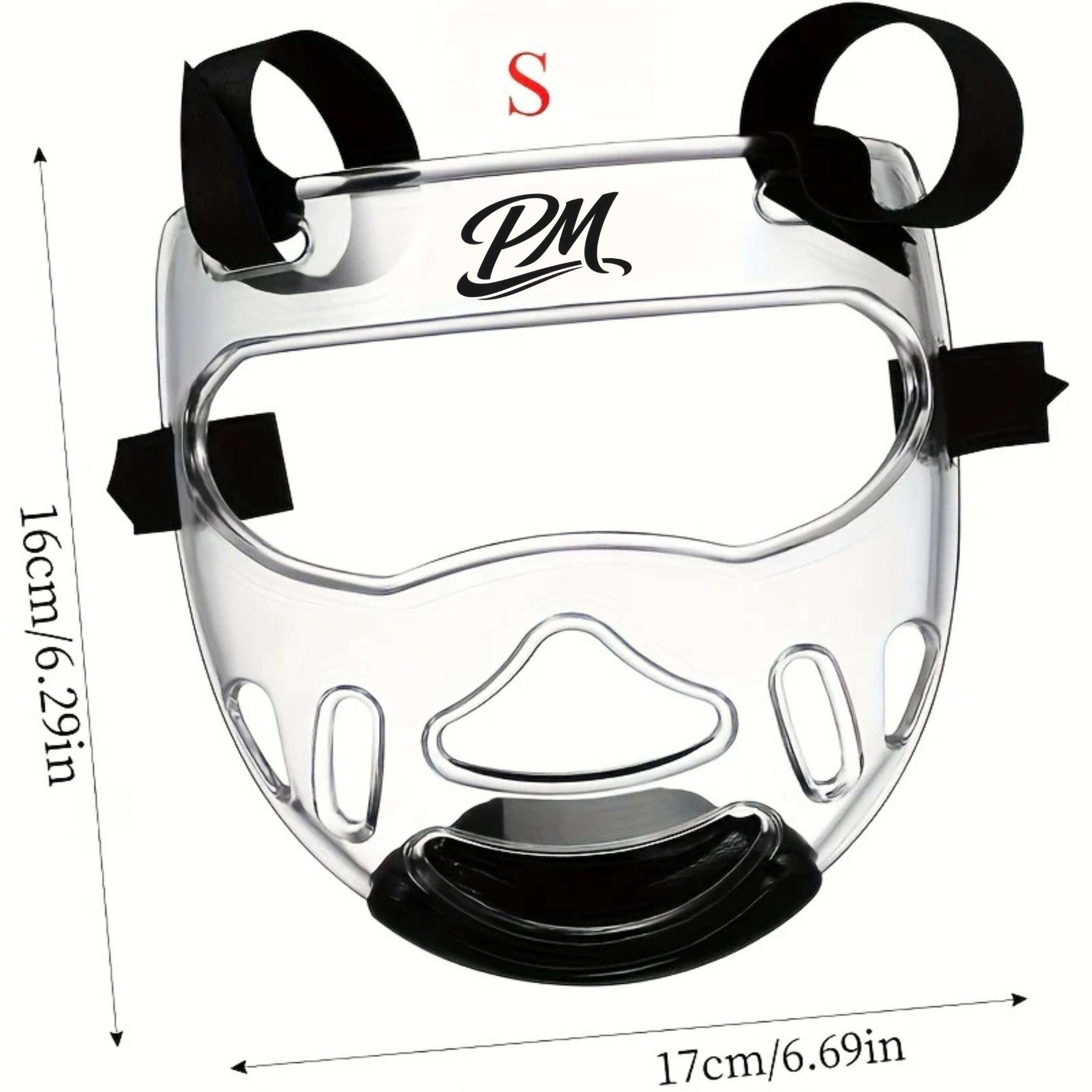 Clear Martial Arts Face Shield – Detachable Sports Face Guard