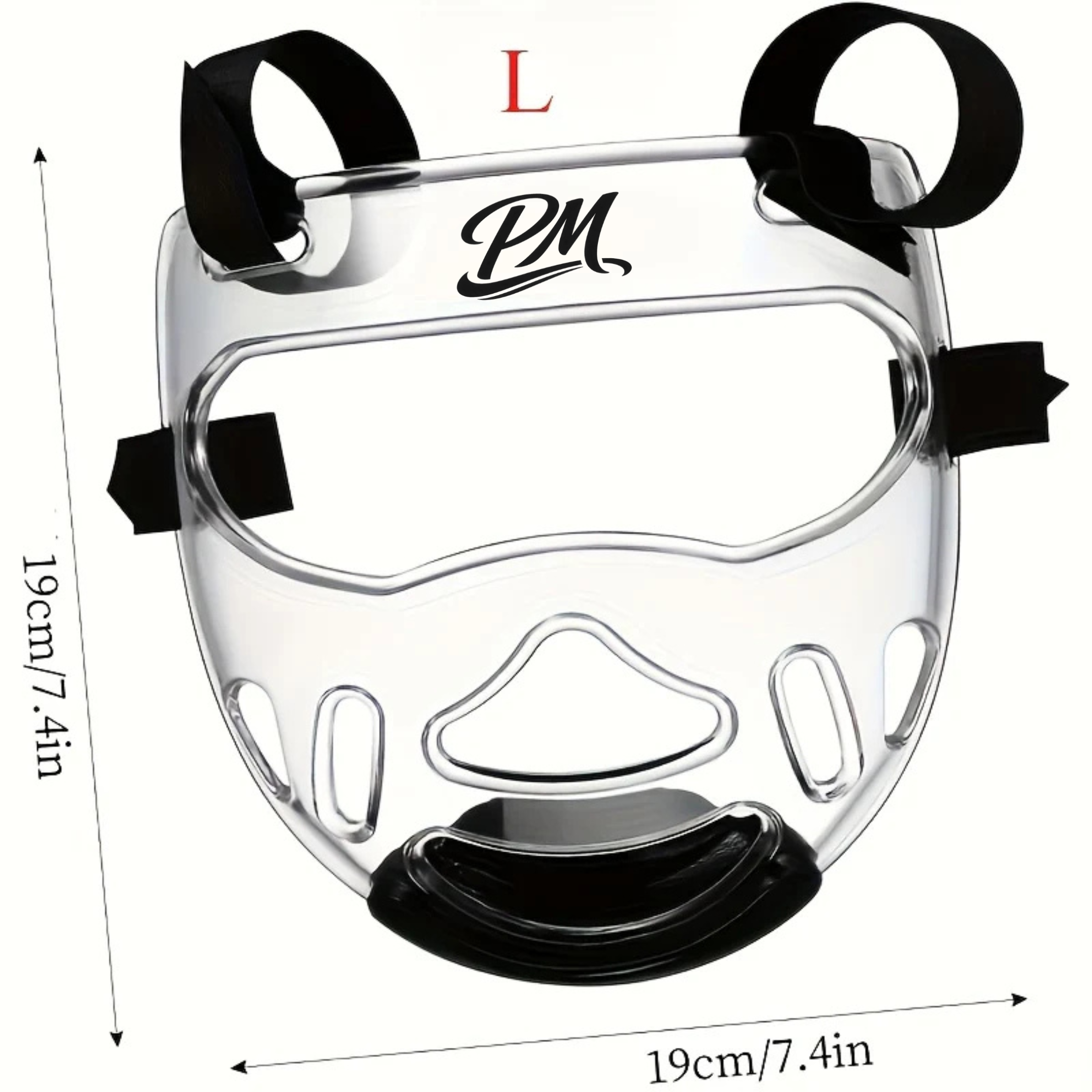 Clear Martial Arts Face Shield – Detachable Sports Face Guard