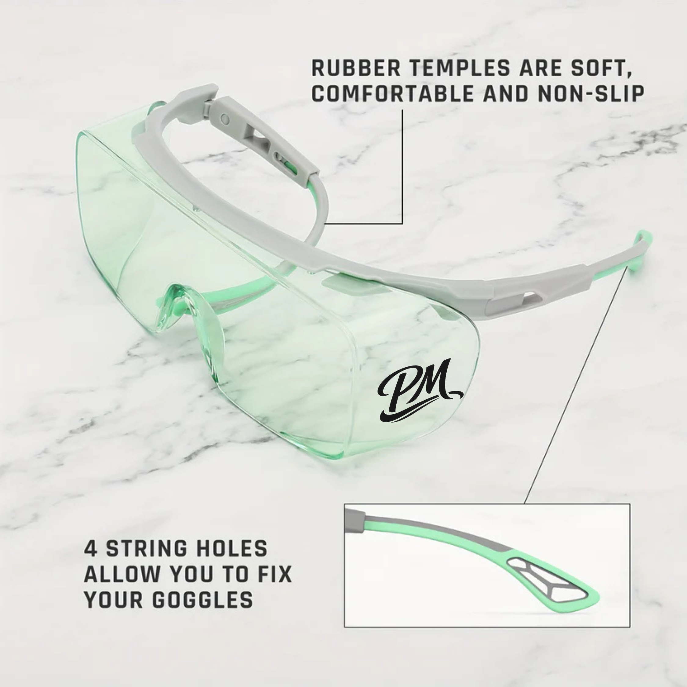 Anti-Fog Safety Glasses – Blue Light Blocking, Tinted