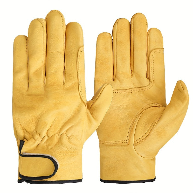 Durable Faux Leather Work Gloves – Safety & All-Purpose Use