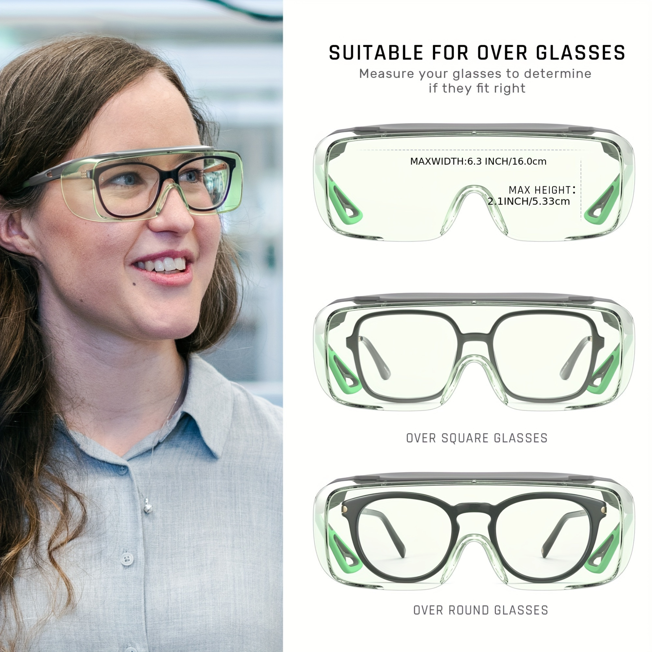 Anti-Fog Safety Glasses – Blue Light Blocking, Tinted