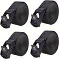 4pcs Heavy-Duty Ratchet Tie-Down Belts – Secure Cargo Transport