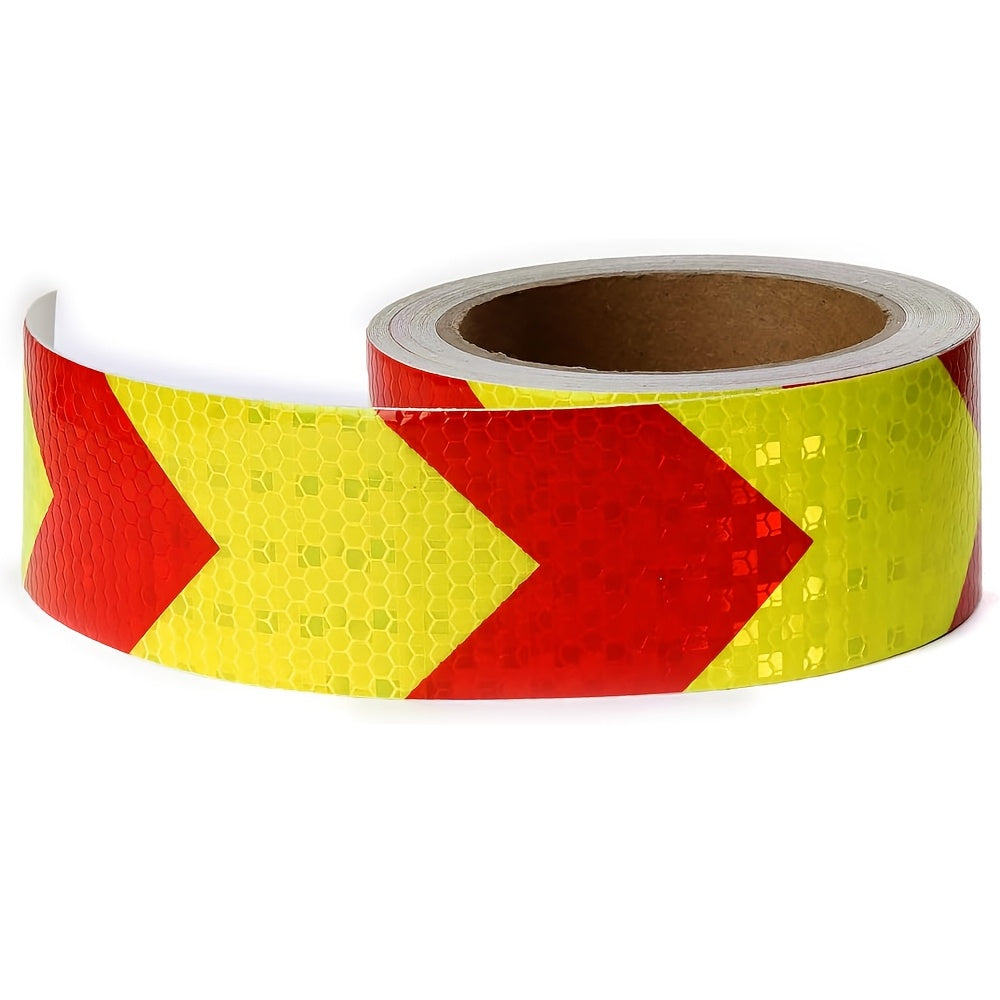 Red & Yellow Reflective Tape – 5cm x 10m, Heavy-Duty Safety Marking