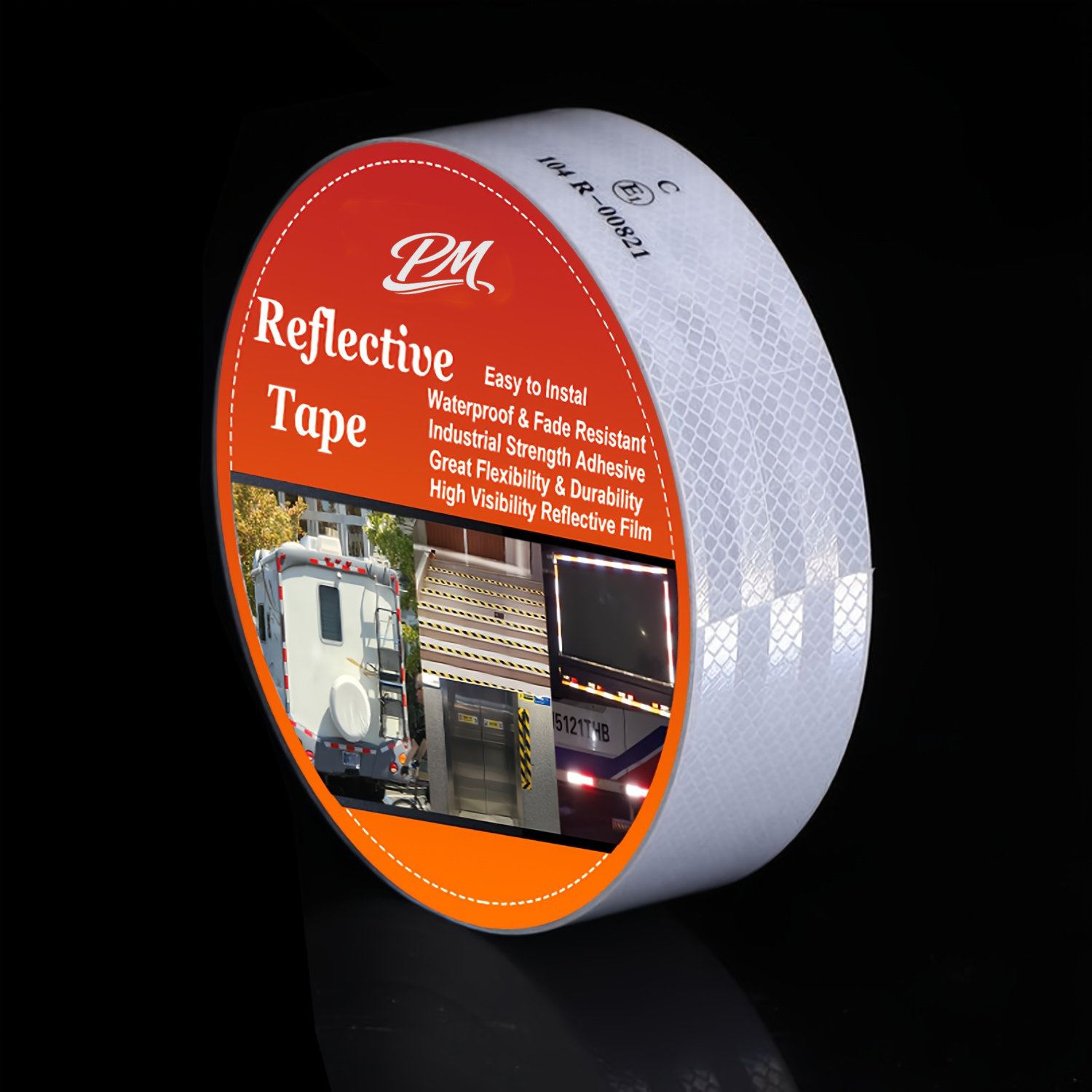 Red & Yellow Reflective Tape – 5cm x 10m, Heavy-Duty Safety Marking