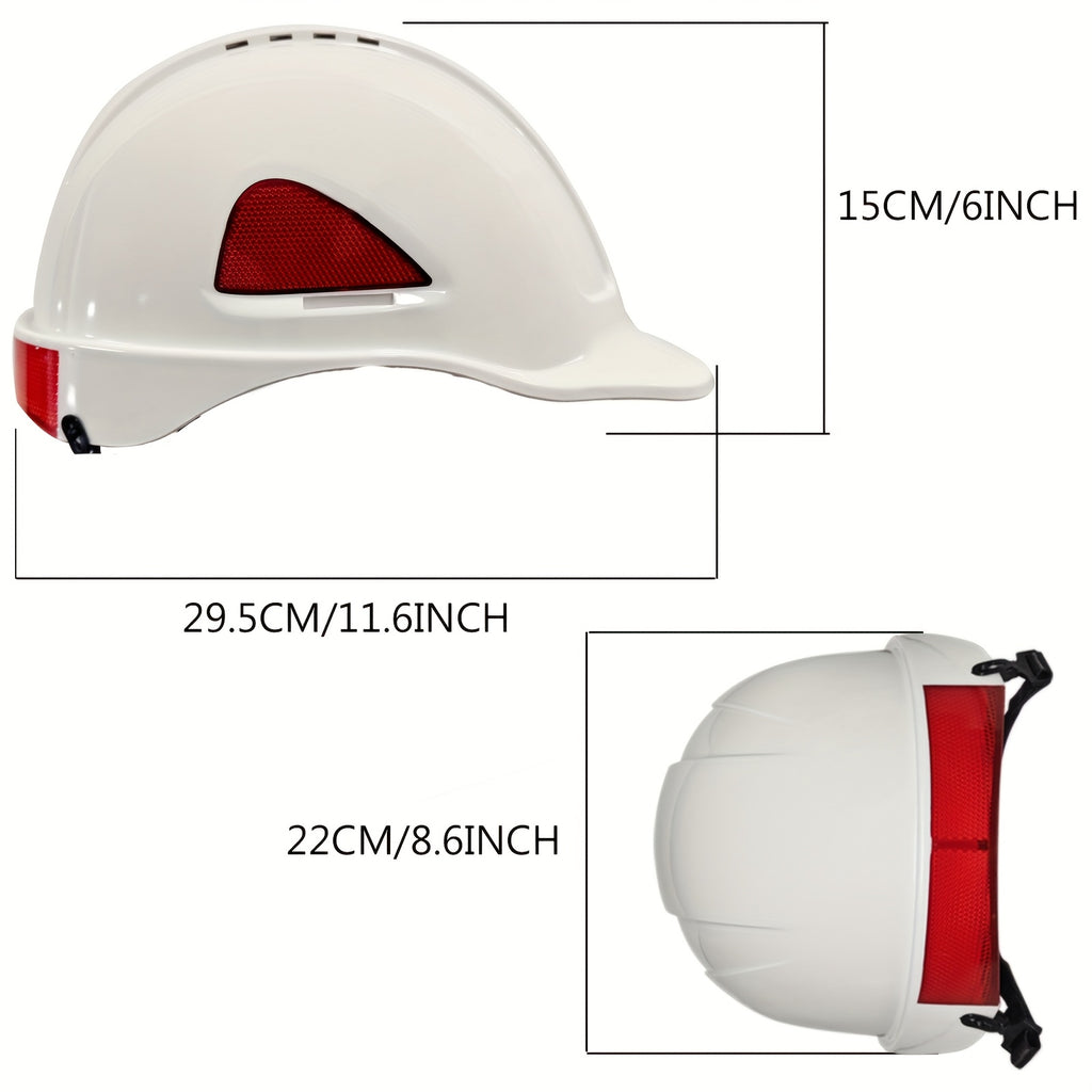 SAFETREE Hard Hat – Reflective Strip, Shock-Resistant ABS