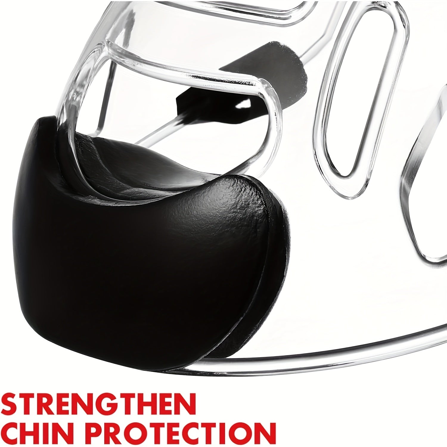 Clear Martial Arts Face Shield – Detachable Sports Face Guard