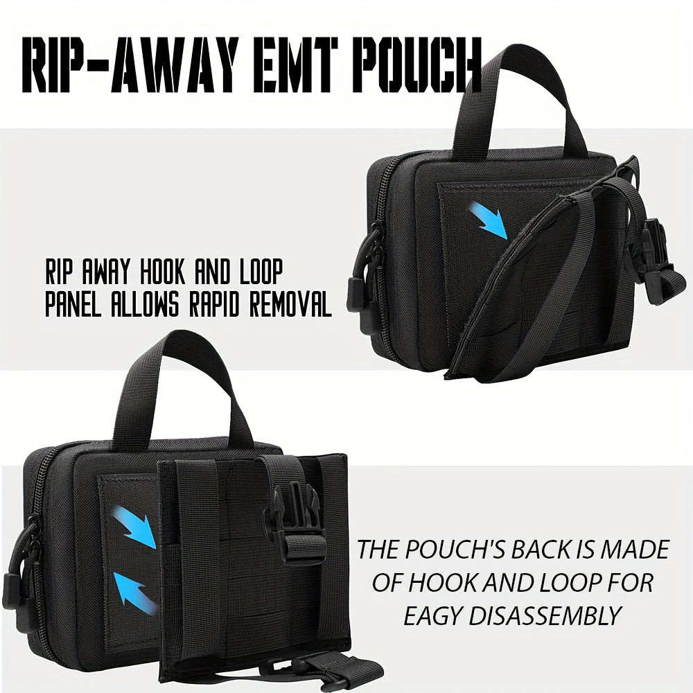 Tactical IFAK Pouch – MOLLE Compatible, Rip-Away EMT First Aid